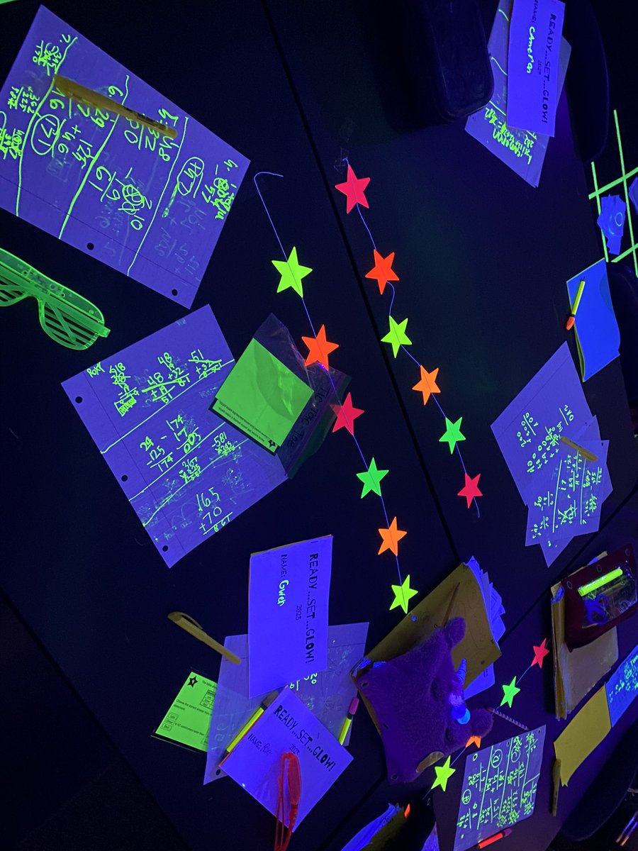 Mrs_Granier's tweet image. Don’t let the Glow Games fool you…these students are putting in the WORK! 🤩 @BernshausenKISD @KleinISD getting STAAR prepared! #KleinMath