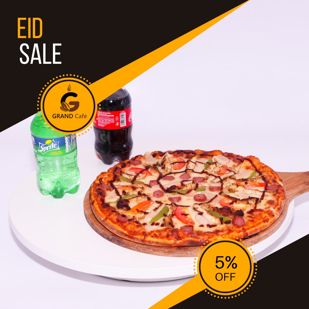 grandcafe_so's tweet photo. Eid MUBARAk in advance 😊 

Celebrate this Eid Al-Fitr with a 5% discount on our Burger, Pizza and Sandwich 🥪 🍔 🍕

Location: Airport Road, Mogadishu-Somalia
For reservations:  061-0-862385

#ramadan  #RamadanMubarak  
#AfurWanaagsan #ramadanbuffet #iftar  
#Mogadishu #somalia https://t.co/O9ui8wt1Vv