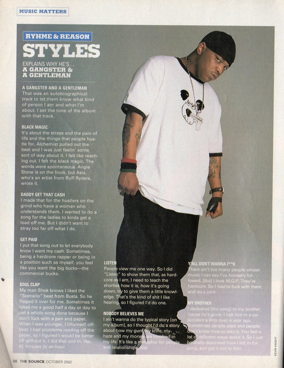 Tabshiftonline's tweet photo. Styles P for The Source Magazine (2002). https://t.co/QcJRbjuIMb