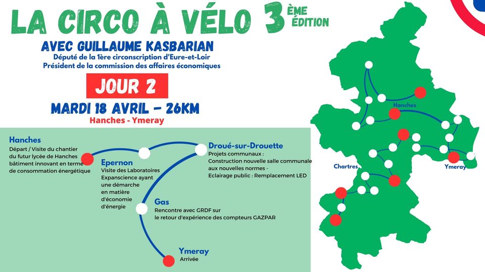 DT_GRDF_28's tweet photo. 2ème jour de la "circo à vélo" : nouvelle halte  pour @guillaumekasba afin de rencontrer @anne_bracco maire de Gas(28) et son équipe. #GAZPAR et maitrise de l'énergie  + efficacité énergétique à l'ordre du jour ainsi que de nombreux autres thèmes ont été abordés. https://t.co/mCe9JCz4Ol
