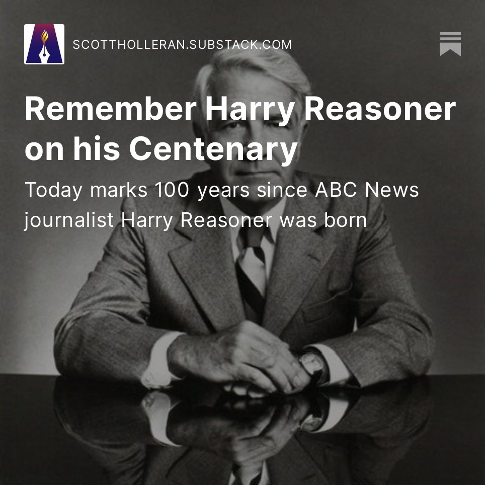 Autonomia2021's tweet photo. Yesterday, @ScottHolleran remembered the centenary of enduring and popular @abcnews @CBSNews @60Minutes reporter Harry Reasonerโs birth. Heโs the only one in the press who did:
https://t.co/QxiX9SqP7o #HarryReasoner #FreePress #Journalism https://t.co/cR0B6NpJPl