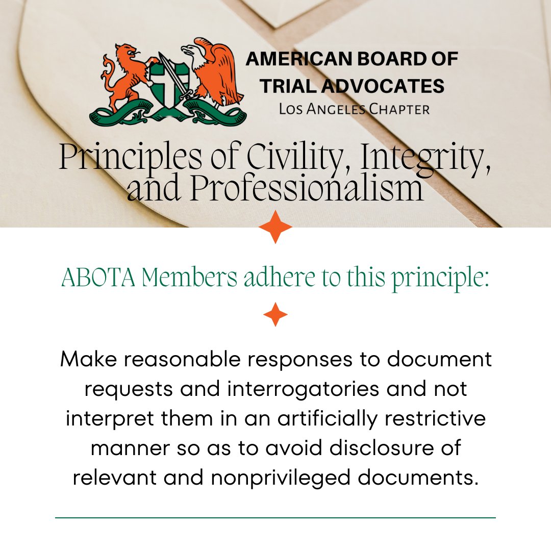 la_abota's tweet photo. #civility #integrity #professionalism #lawyers Learn more: https://t.co/wsyuVoepq4 https://t.co/zkScAzLmCC