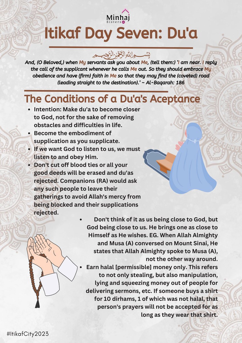 MinhajSistersUK's tweet photo. Itikaf City 2023 | Lecture 7 | Shaykh-ul-Islam Dr Muhammad Tahir-ul-Qadri
#minhajSistersUK #itikafcity2023 #ramadan2023 #benefitsofknowledge #suplication #laylatulqadr https://t.co/SB5a68cCWf