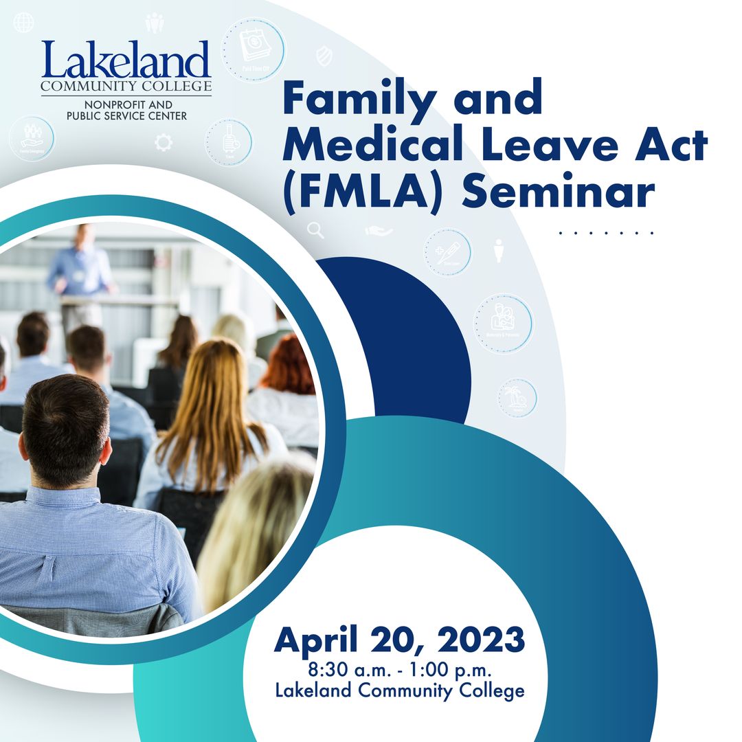 WHD_DOL's tweet photo. Ohio businesses &amp; nonprofits: Join an FMLA seminar hosted by Lakeland’s Nonprofit &amp; Public Service Center.

📅 Thursday, April 20
🗺️ @LakelandCommCol
▶️ Register now: https://t.co/oNZSTM33yO

#WageAndHour #LaborLaw #FMLA https://t.co/b8MaivVBSF