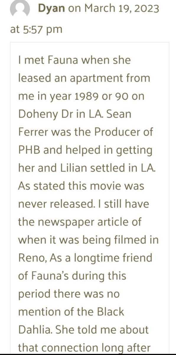 VVVV1978's tweet photo. @2livespodcast @RashaPecoraro Here's a friend of #FaunaHodel's stating she never mentioned the Black Dahlia. Here's Fauna's unmarried partner saying the same. When the kids claim "they've never not known" or "we've known
#OurEntireLives " -- ask questions.
#Agenda #FileUnderFiction #FacingEvil #RootOfEvil https://t.co/OXF31sA1fM