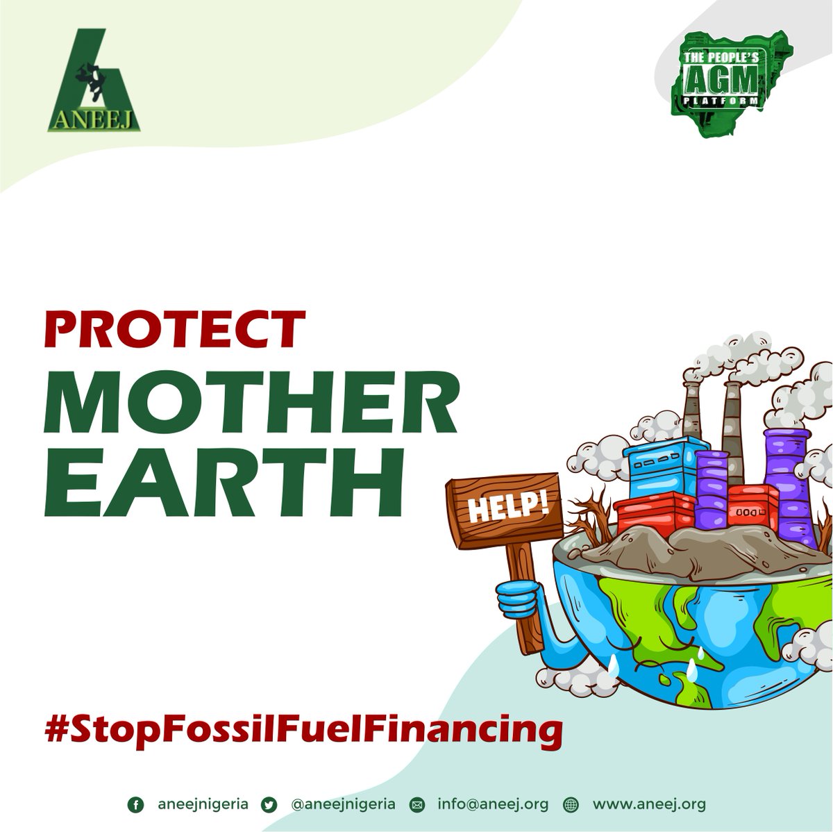 aneejnigeria's tweet photo. #StopFossilFuelFinancing #PeoplesAGM Our message is simple: We desire responsible investment and want Oil companies and Investors to take responsibility for “loss and damage” in the Niger Delta. @MBuhari @NGRPresident @ProfOsinbajo @MKKyari @FMEnvng @NigeriaGov @HETimipreSylva https://t.co/qCD1knRvLh