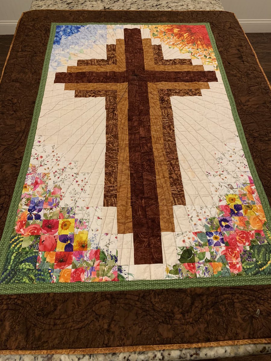 I love quilting my faith! 2 quilts that will be up for the live auction in the fall. #Ourladyofguadalupe
