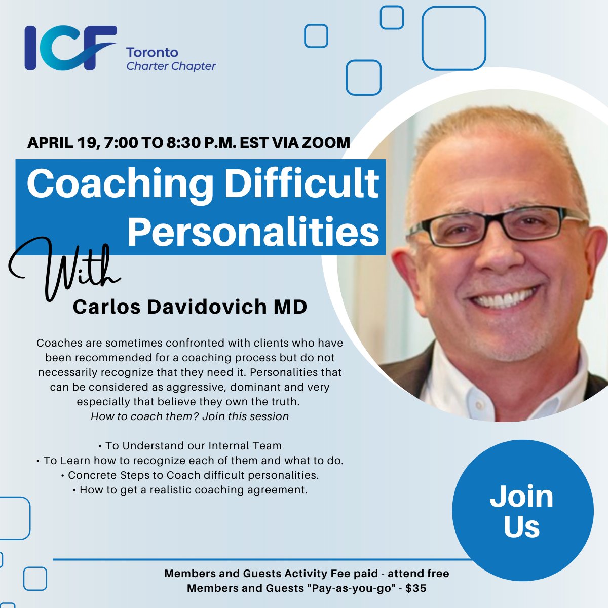 Upcoming ICF Toronto Chapter Meeting #icftoronto