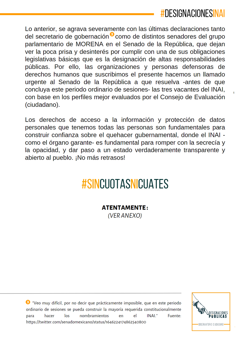 Designaciones tweet media