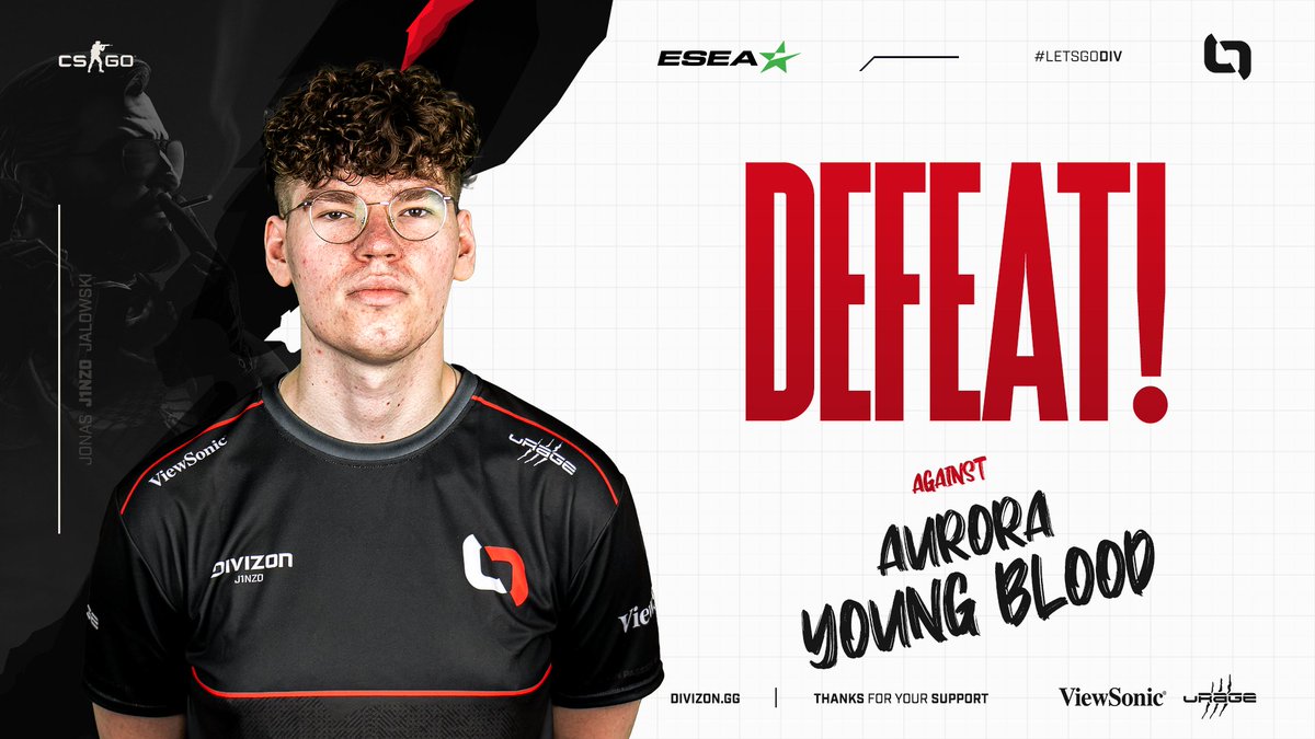We have to take the L against "Aurora Young Blood" 11-16 on Mirage 😪

Next match in half an hour though, let's bounce back 💪

#LETSGODIV