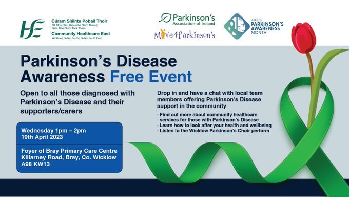 Fiona Craven (@craven_fi) on Twitter photo Looking forward to hosting this event tomorrow at Bray Primary Care...... service signposting for anyone living with Parkinson's Disease Looking forward to hosting this event tomorrow at Bray Primary Care...... service signposting for anyone living with Parkinson's Disease