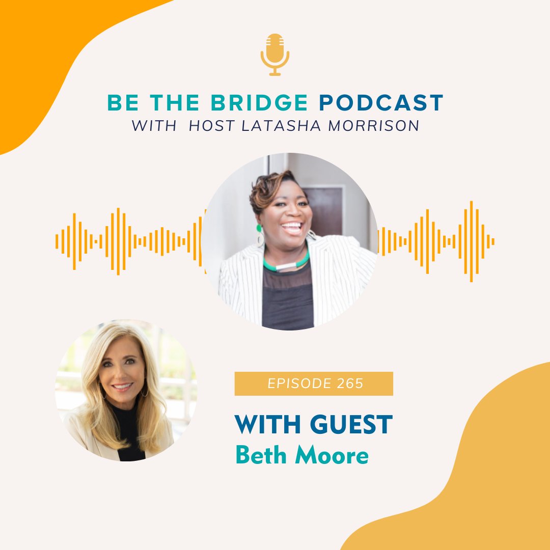 Beth Moore is living proof of humble leadership and dedicated companionship. We are so grateful @BethMooreLPM joined @LatashaMorrison on the #BeTheBridgePodcast to discuss stories from her new memoir, #AllMyKnottedUpLife. podcasters.spotify.com/pod/show/be-th… #BetheBridge #BethMoore