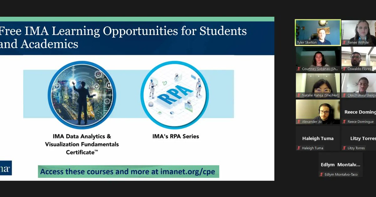 untpass's tweet photo. Thank you, Institute of Management Accountants, for coming to our Zoom meeting last week on Wednesday. Thank you so much for coming to PASS, and we'll see each other next time! 👋😊

#unt #untpass #professionalaccountingstudentsociety #instituteofmanagementaccountants #cma #ima https://t.co/UhHoIkK013