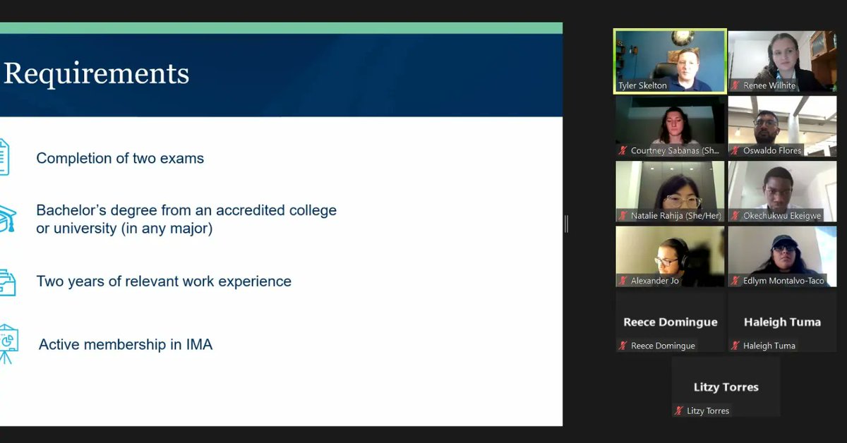 untpass's tweet photo. Thank you, Institute of Management Accountants, for coming to our Zoom meeting last week on Wednesday. Thank you so much for coming to PASS, and we'll see each other next time! 👋😊

#unt #untpass #professionalaccountingstudentsociety #instituteofmanagementaccountants #cma #ima https://t.co/UhHoIkK013