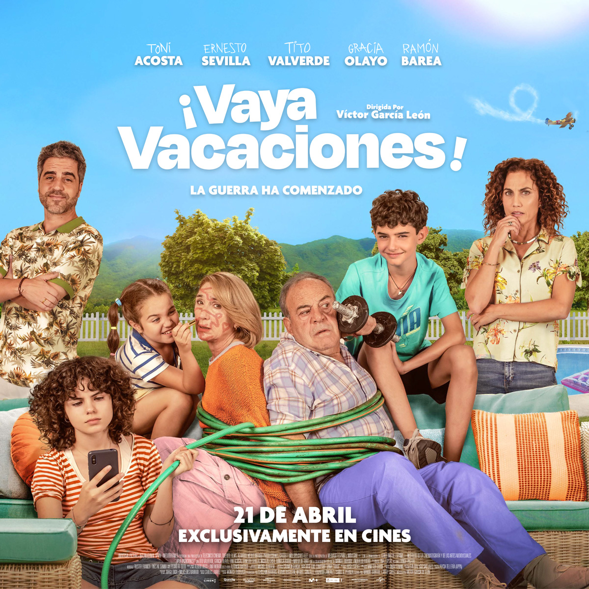 El 21 de abril se estrena en cines #VayaVacaciones, una comedia de Víctor García León protagonizada por Tito Valverde, Gracia Olayo, Toni Acosta y Ernesto Sevilla.

¿Cómo conseguir entradas dobles? 
📷 Sigue a <a href="/noescinetodo/">No es cine todo lo que reluce</a>
📷 RT 
📷 Menciona un amigo  
👇
noescinetodoloquereluce.com/2023/04/sorteo…
