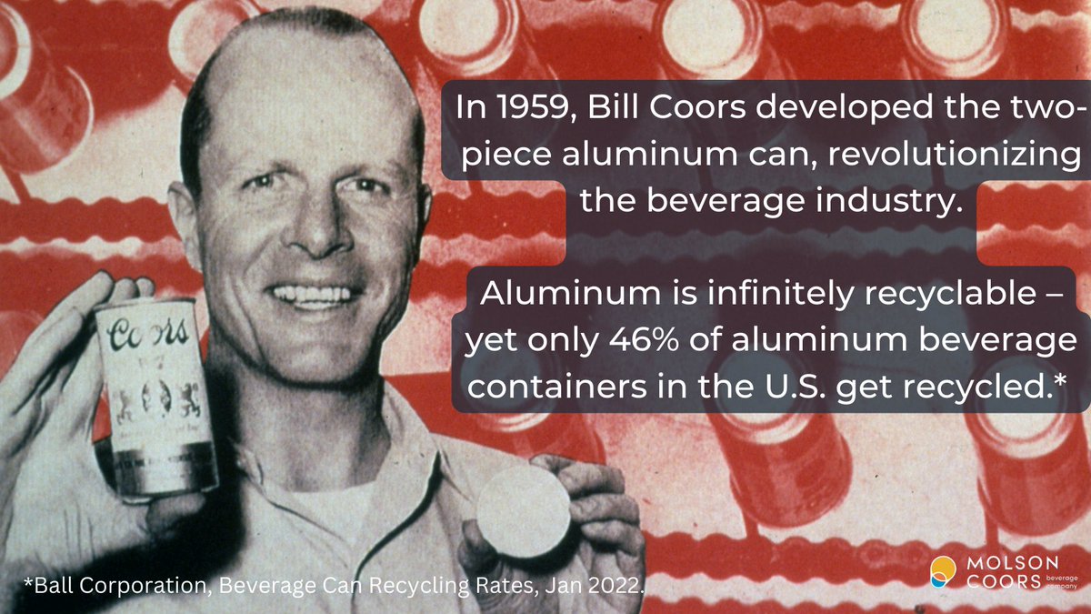 MolsonCoors's tweet photo. We like to think sustainability is part of our DNA, yesterday, today and in the future. #EarthWeek https://t.co/YjPQjcUESM