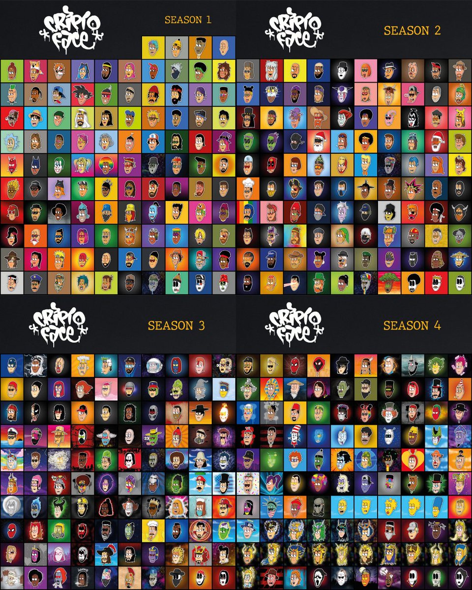 criptoface21's tweet photo. 500 different faces are live on Opensea🙌
All handmade with lots of love and soon they will all be painted on the streets in real life ❤️
Thank you to everyone who is following this journey🙏
https://t.co/kFYuZDw8qV
#Nft #Nftart #Nftcommunity #CriptoFace https://t.co/zZK3lYxlIM