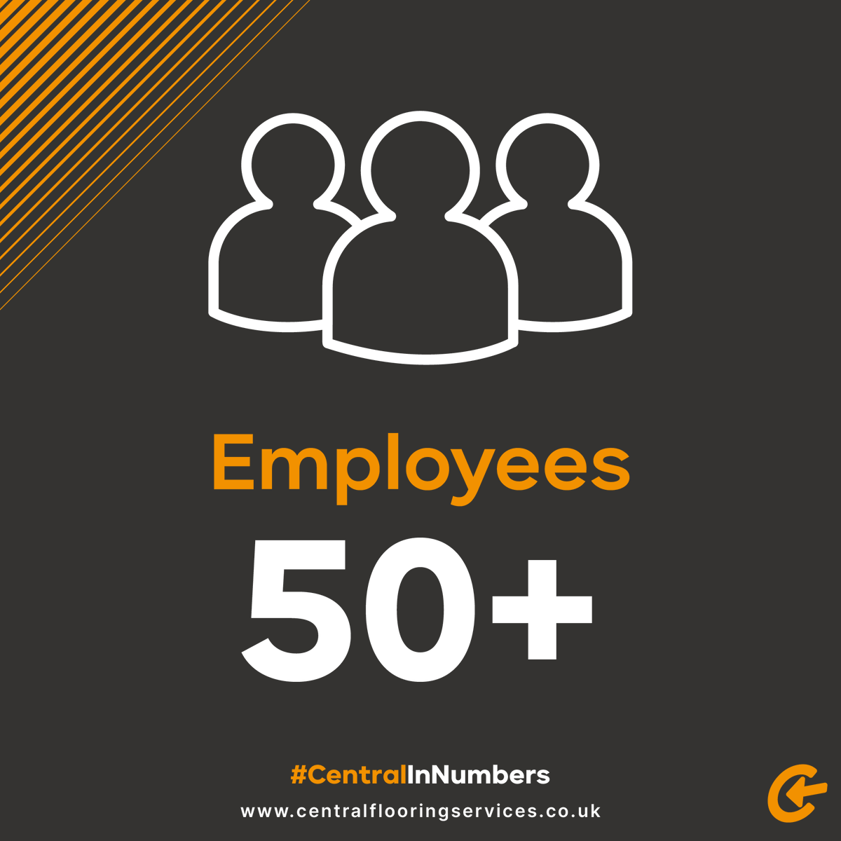 CentralCFS's tweet photo. Our 50+ team covers the entire UK, bringing top-quality flooring solutions to businesses in a variety of industries, from aerospace to healthcare! 🟠⚫

#CentralFlooring #FlooringSolutions #Sustainability #LocalLabor #CentralInNumbers #UKWideCoverage https://t.co/VdwzOI49Du