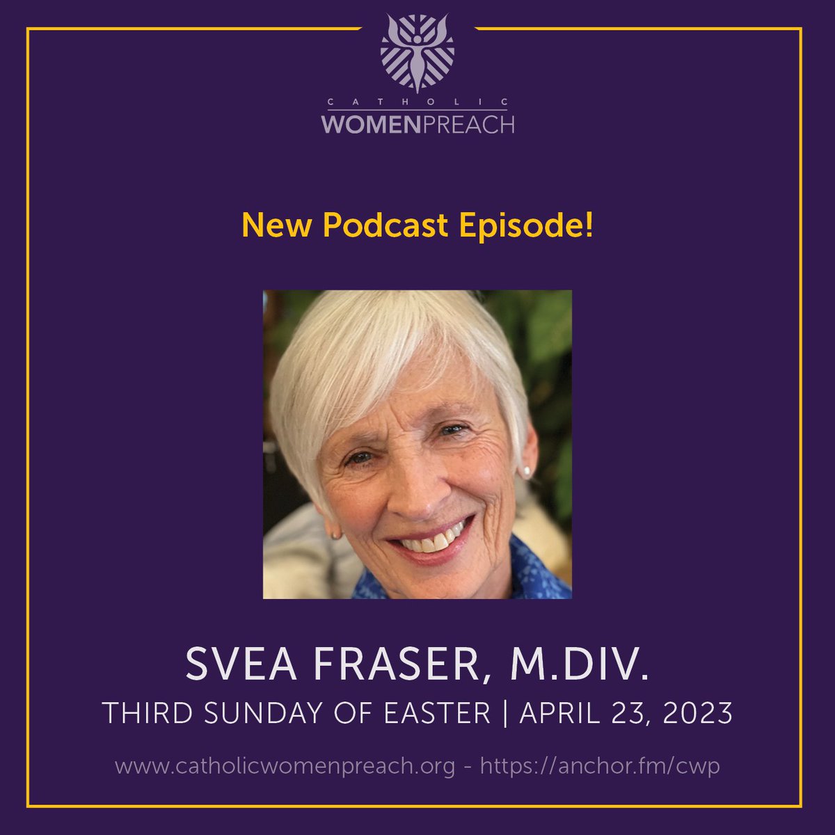 New podcasts every Friday! This week, Svea Fraser preaches on our common journey, advocating for the restoration of women deacons as one way to walk more justly together. Search for Catholic Women Preach wherever you listen.