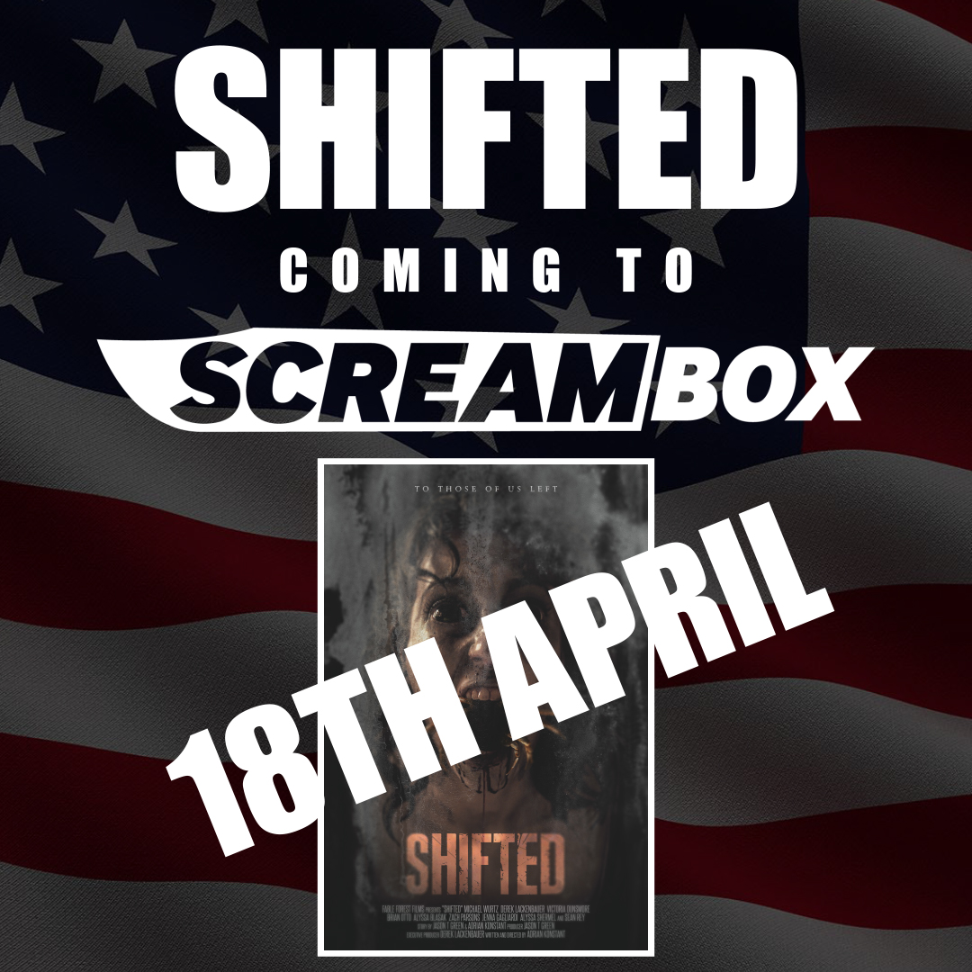 Today is a wonderful day!
Shifted is available on <a href="/Screambox/">Ivan Ivanov</a> as a Screambox original.
Being a part of the @Cinedigm family makes us giddy. Damn great people!
If you're in the States, Screambox, with tons of horror content is available for the price of a cup of coffee. Crack on!