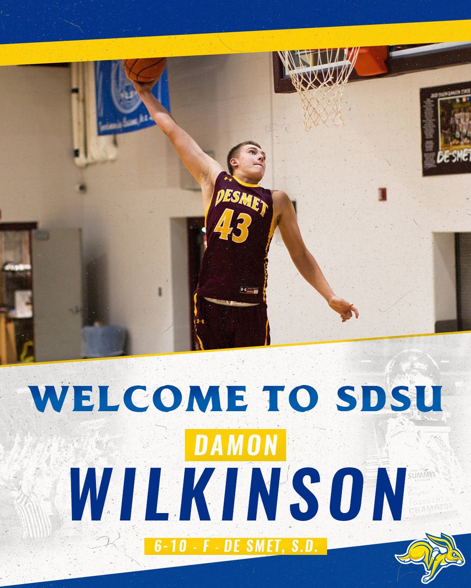 Jackrabbit Men’s Basketball (@gojacksmbb) on Twitter photo We’ve got another South Dakota state champion in the fold.
Welcome to the Jackrabbit fam <a href="/DamonWilkie/">Damon Wilkinson</a>!! #GoJacks 🐰 We’ve got another South Dakota state champion in the fold.
Welcome to the Jackrabbit fam <a href="/DamonWilkie/">Damon Wilkinson</a>!! #GoJacks 🐰