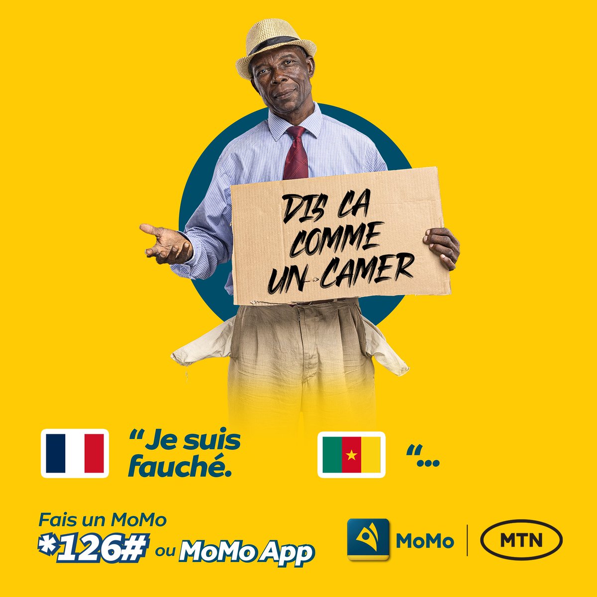 MTNCameroon's tweet photo. En bon camer on dit quoi? Djoss 3 façons de dire "je suis fauché" en commentaire. 
#MoMoAntiFoirage https://t.co/WVMvbQ5MGv