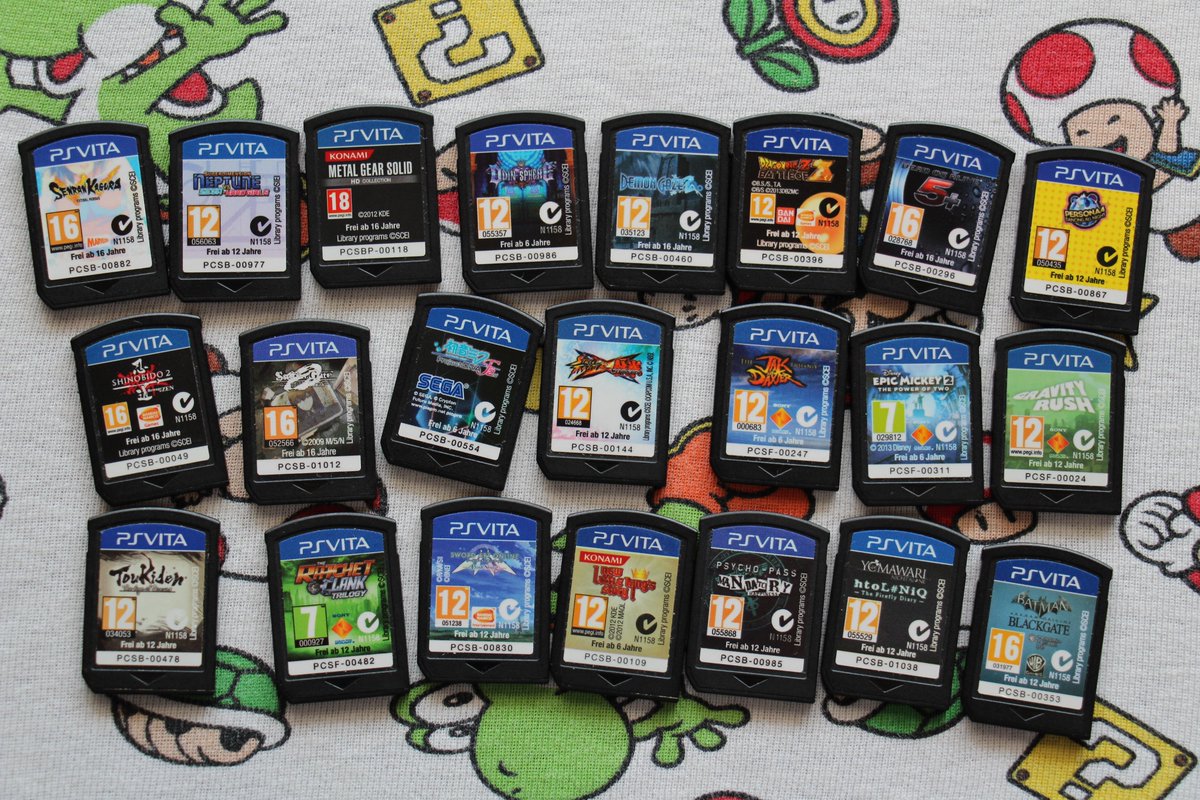 play_retro's tweet photo. Añadidos más de 40 cartuchos sueltos de PSVita. Podéis verlos en este enlace:

https://t.co/oBCAtcmOFt 

#playstation #PSVita #psvitagames #ebay  #wallapop #Vinted #metalgearsolid #dragonballz #streetfighter #tekken #OdinSphere #deadoralive #jakanddaxter  #RatchetAndClank https://t.co/VZV1HZTra2