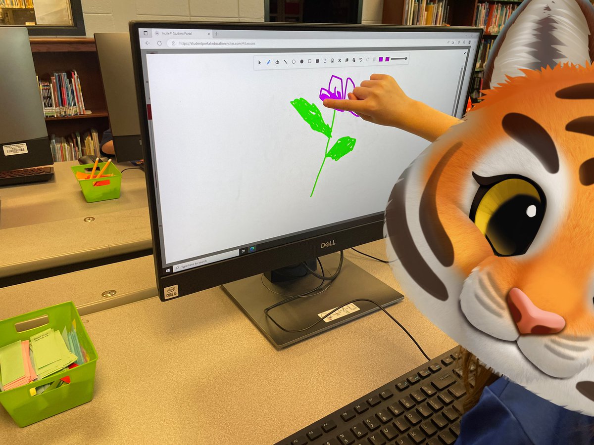 MsCharest's tweet photo. Drawing the parts of a plant in an assignment in #CTLSLearn with @jbates74 with @TrittSTEAM 🐯🐯🐯. #CobbInTech #LovetoLearnHere https://t.co/6iDXhdzpOu