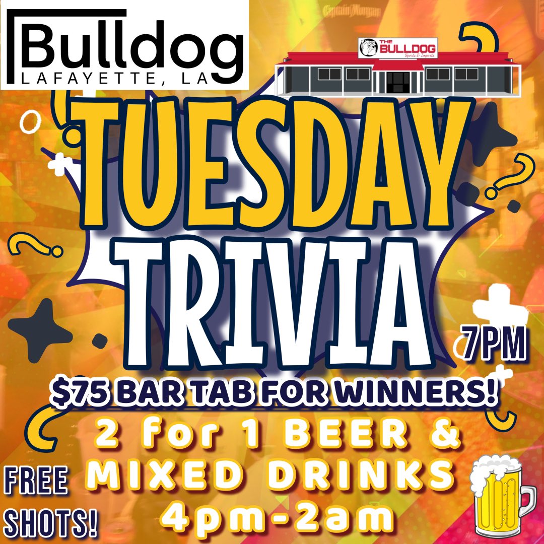 BdogLaf's tweet photo. Trivia is 🔛 for tonight https://t.co/f8gmVHrnUl