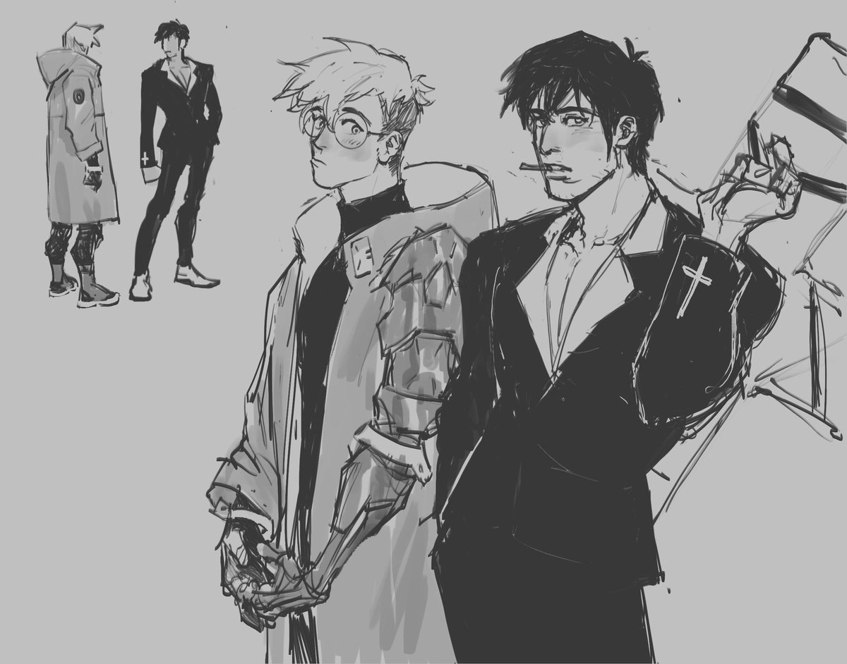 there something about 23 vash + 98 wolfwood 😚👌