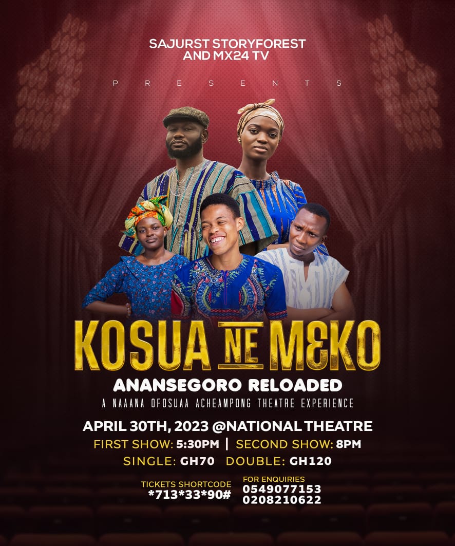 lyk_criuxly_'s tweet photo. This 30th April, Sajurst brings you a new stage play. Send a dm to buy a ticket or dial: *713*33*90#

#sajurst #theatre https://t.co/THq2qvDUIj