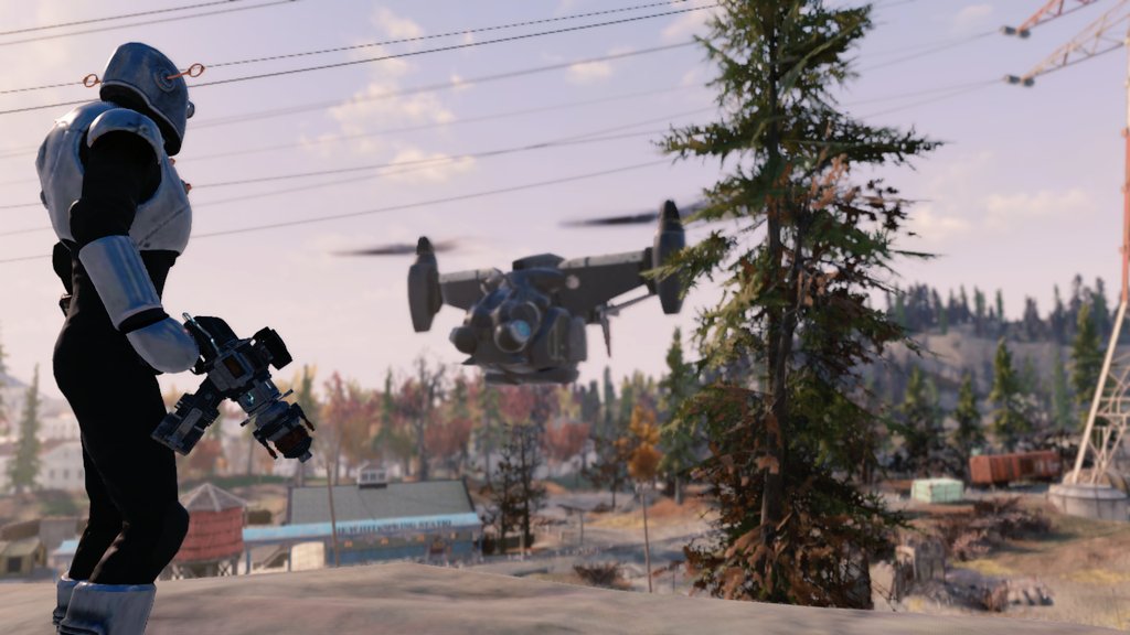 TheMechan15t's tweet image. SOME OUT THERE ARE NOT PLEASED THAT I AM MAKING THE WASTELAND A SAFER PLACE, VERTIBOTS HAVE BEEN FOLLOWING ME EVER SINCE I BORROWED A SENTRY BOT FROM THE WHITESPRING. I PROMISE I WILL GIVE IT BACK WHEN IM DONE WITH IT!

#Fallout76 #FalloutRP