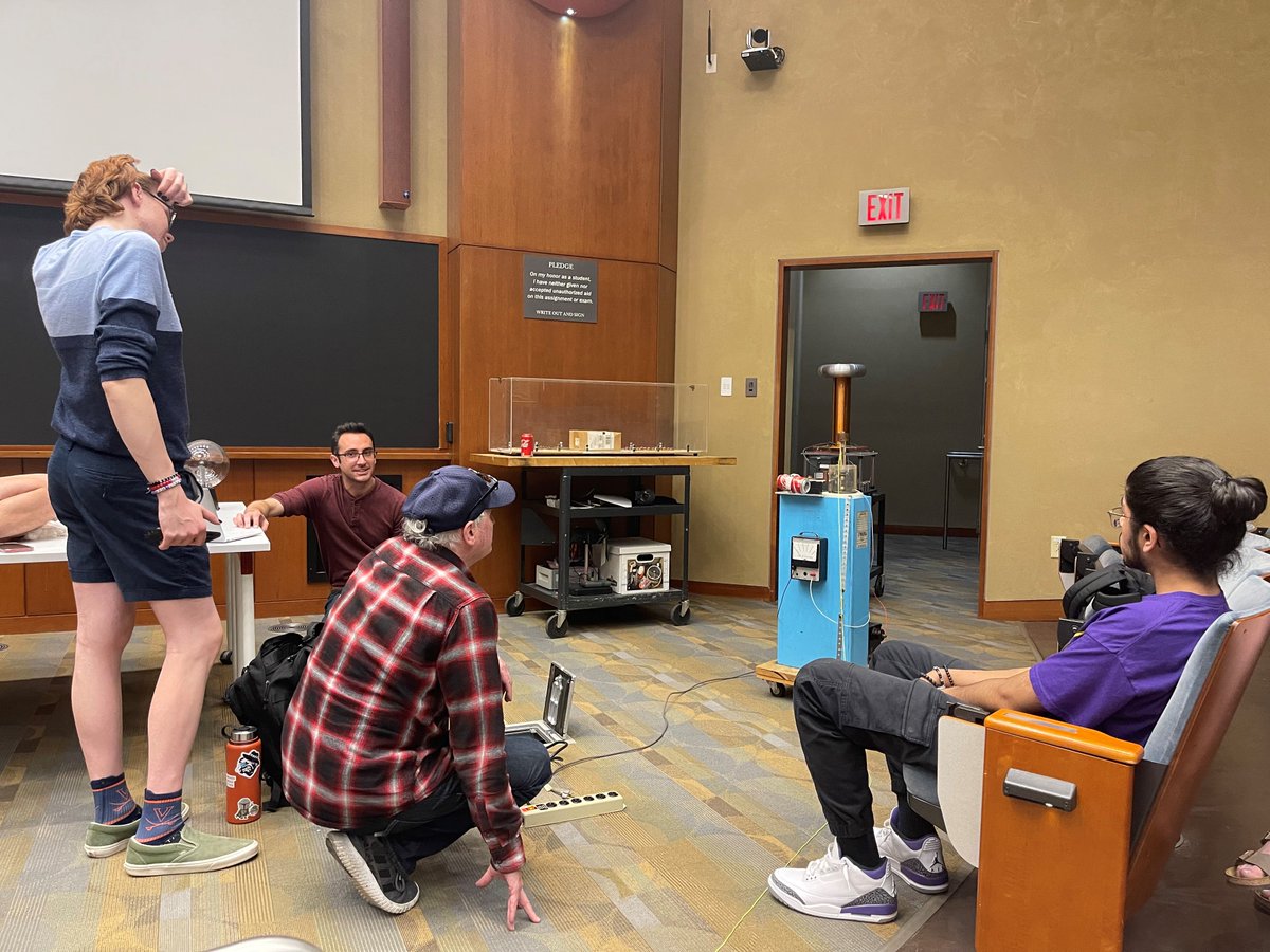 Preparing for the National Physics Day Show!