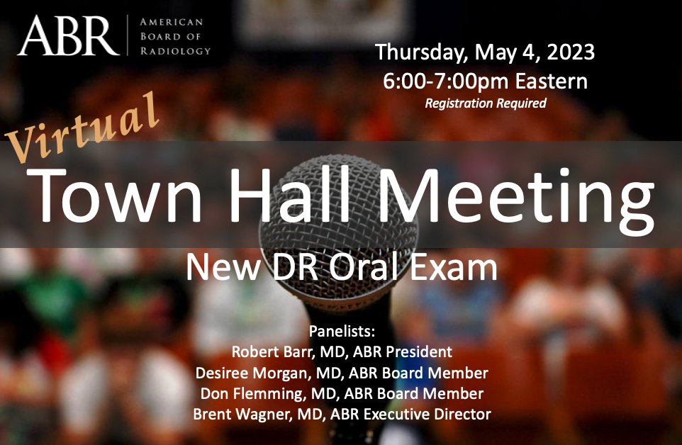 ABR_Radiology's tweet photo. Diagnostic #radiology candidates will take an oral certifying exam starting in 2028. Sign up for our town hall for more information. @RSNA @RadiologyACR #futureradres @radchiefs @aapmstsc @ACRRFS @ARRS_Radiology @AURtweet @RadiologyChairs #RSNARFC
https://t.co/haayVYzTLw https://t.co/BrjdqIQBC2