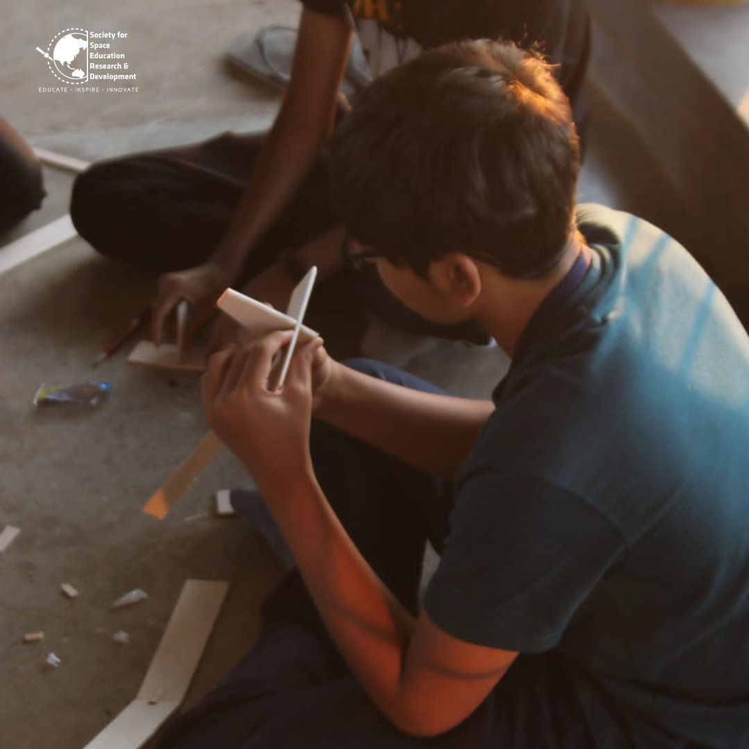 sserd_org's tweet photo. "Encouraging the Next Generation of #Engineers and #Innovators through #Aeromodelling!🛩️ 

It's inspiring to see young minds so enthusiastic about #STEMeducation, as these kids at our #aeromodelling session can't wait to dive back into creating #gliders with balsa wood. https://t.co/I81SLc37g7