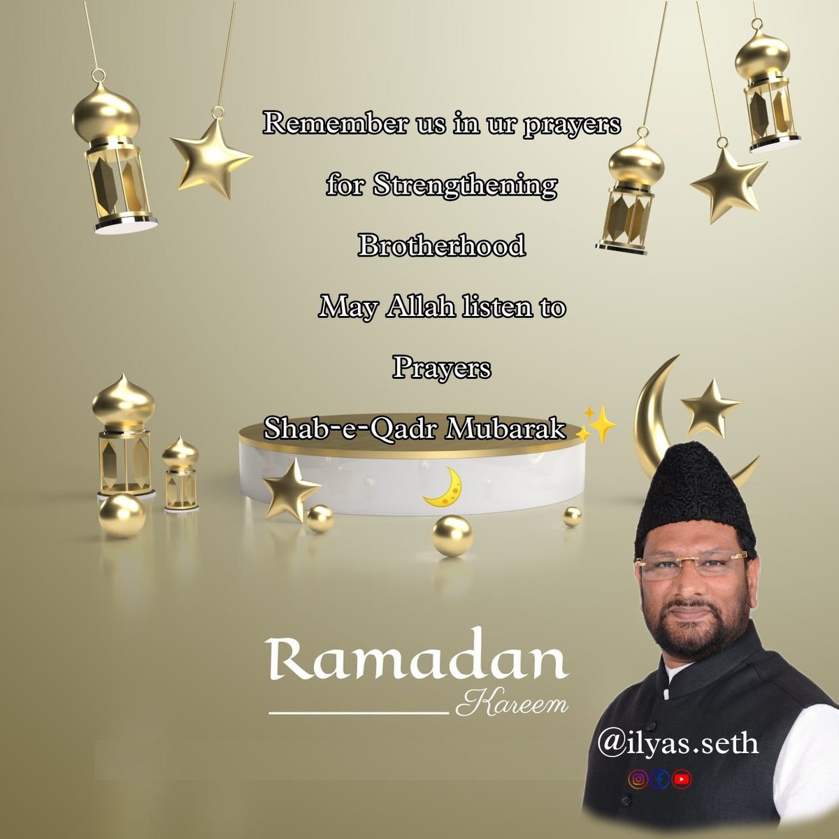 IlyasSeth's tweet photo. The night of al-Qadr is better than a thousand months . Shab e qadr mubarak to everyone . Keep praying , seek forgiveness.
And remember us  in your prayers . May Allah Swt answer our prayers tonight. (Aameen)❤️ https://t.co/e0773QuRU0
