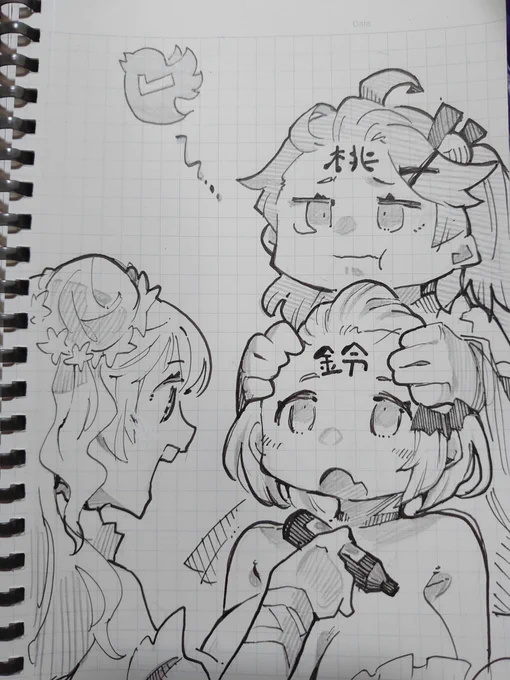 かわいい女の子を描きました。
#ねねアルバム
#miko_Art
#メルArt 