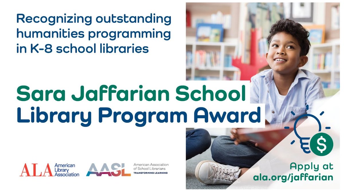 BiblioteCarla's tweet photo. School library friends! Share your amazing programming and apply for the Jaffarian SL Program Award! Check it out! https://t.co/vfrxTUroz3