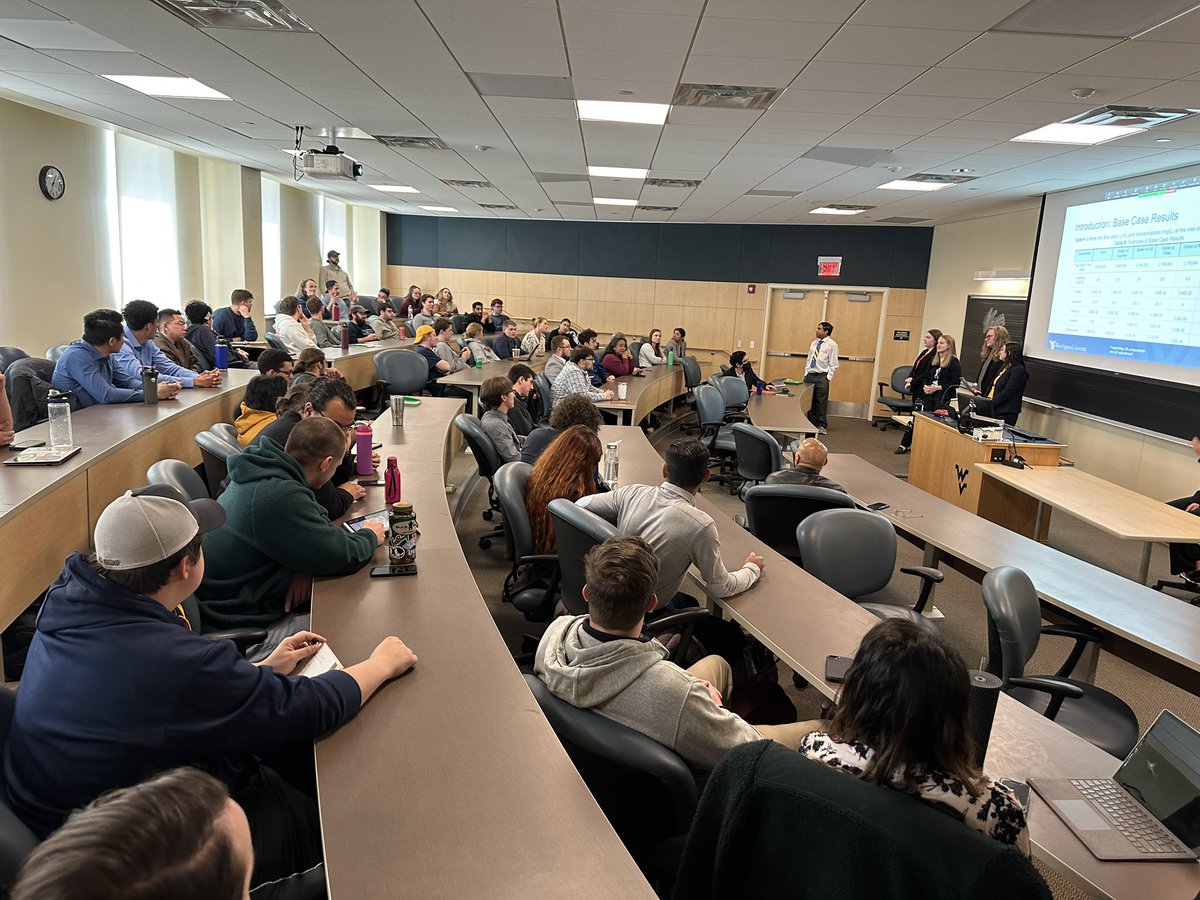 Today’s Senior Capstone Design Showcase presentation was on Assessment of Wastewater Treatment Technologies Suitable for Development in Appalachia from student group Mountaineer Water Tech, advisors Dr. Lima and Water FutureTech, Inc. Excellent work students! #LetsGo #WVUcapstone