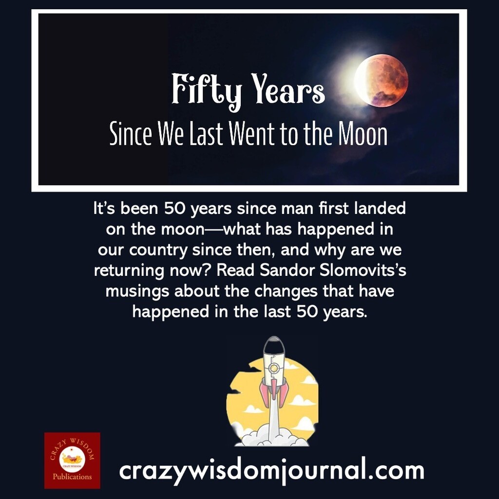 crazywisdomA2's tweet photo. It’s been 50 years since man first landed on the moon—what has happened in our country since then, and why are we returning now? Read Sandor Slomovits’s musings about the changes that have happened in the last 50 years.
Read the article here… … https://t.co/XgbwBGn4Xk https://t.co/XcOHMOchkj