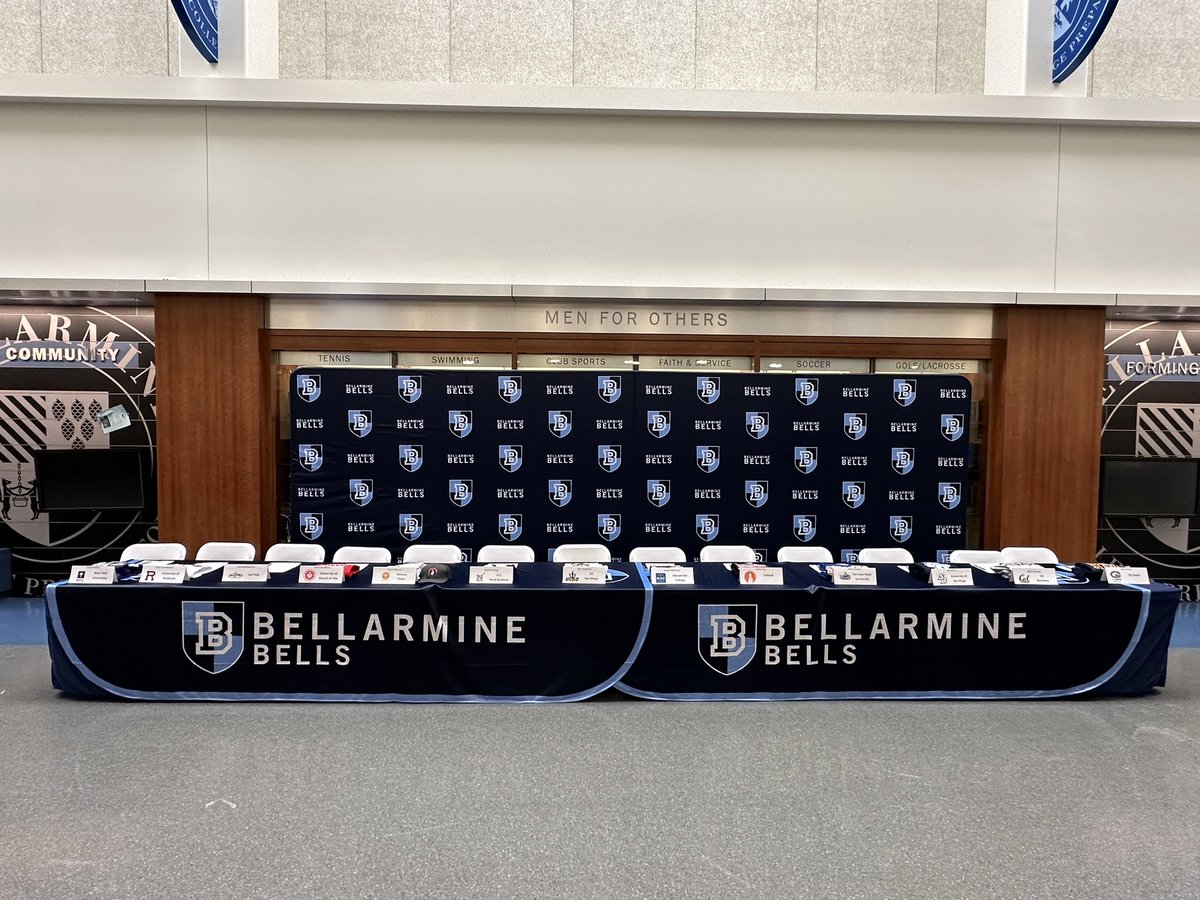 BCPSports's tweet photo. Congrats to our 13 Bellarmine Spring signees who will be continuing their athletic and academic careers at the next level! #GoBells https://t.co/lvSyicbEp3