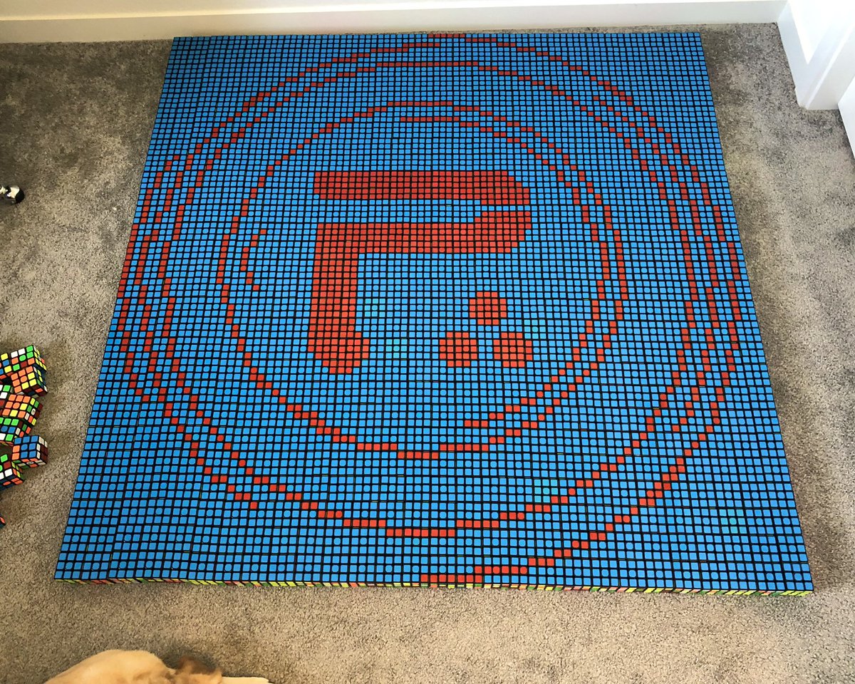 Pixel_Perspect's tweet image. 784 Rubik’s cubes! Who else is enjoying Periphery V: Djent is not a Genre? #periphery #atropos #djent #progmetal #music #cubes #art #mosaic @mattperiphery @markperiphery @mishaperiphery @thespencersotelo @jakeperiphery @periphery