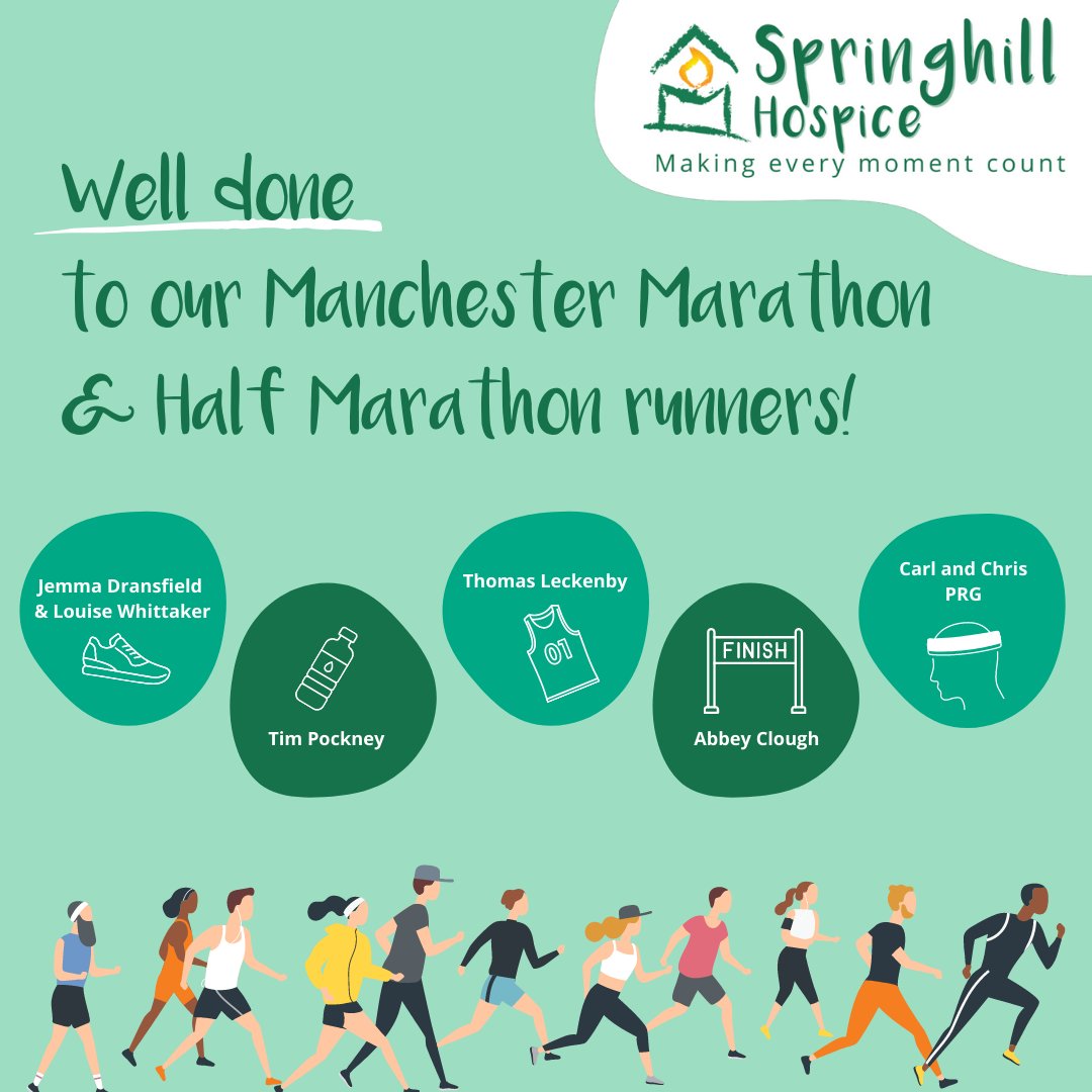 We want to say a huge THANK YOU to our amazing supporters who took on the Manchester Marathon and Half Marathon over the weekend! 🏃 Well done to: •Jemma Dransfield & Louise Whittaker •Tim Pockney •Thomas Leckenby •Abbey Clough •Carl & Chris from @precisionrgroup