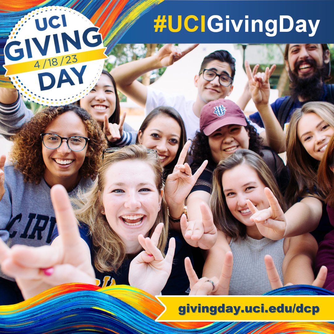 It's UCI Giving Day! Support DCP by donating on our page (givingday.uci.edu/dcp) to provide a headshot photo booth for students in our career lab. Let's make a difference in the lives of Anteaters! 💙💛 #UCIGivingDay #ucirvine #UCIbrilliantfuture