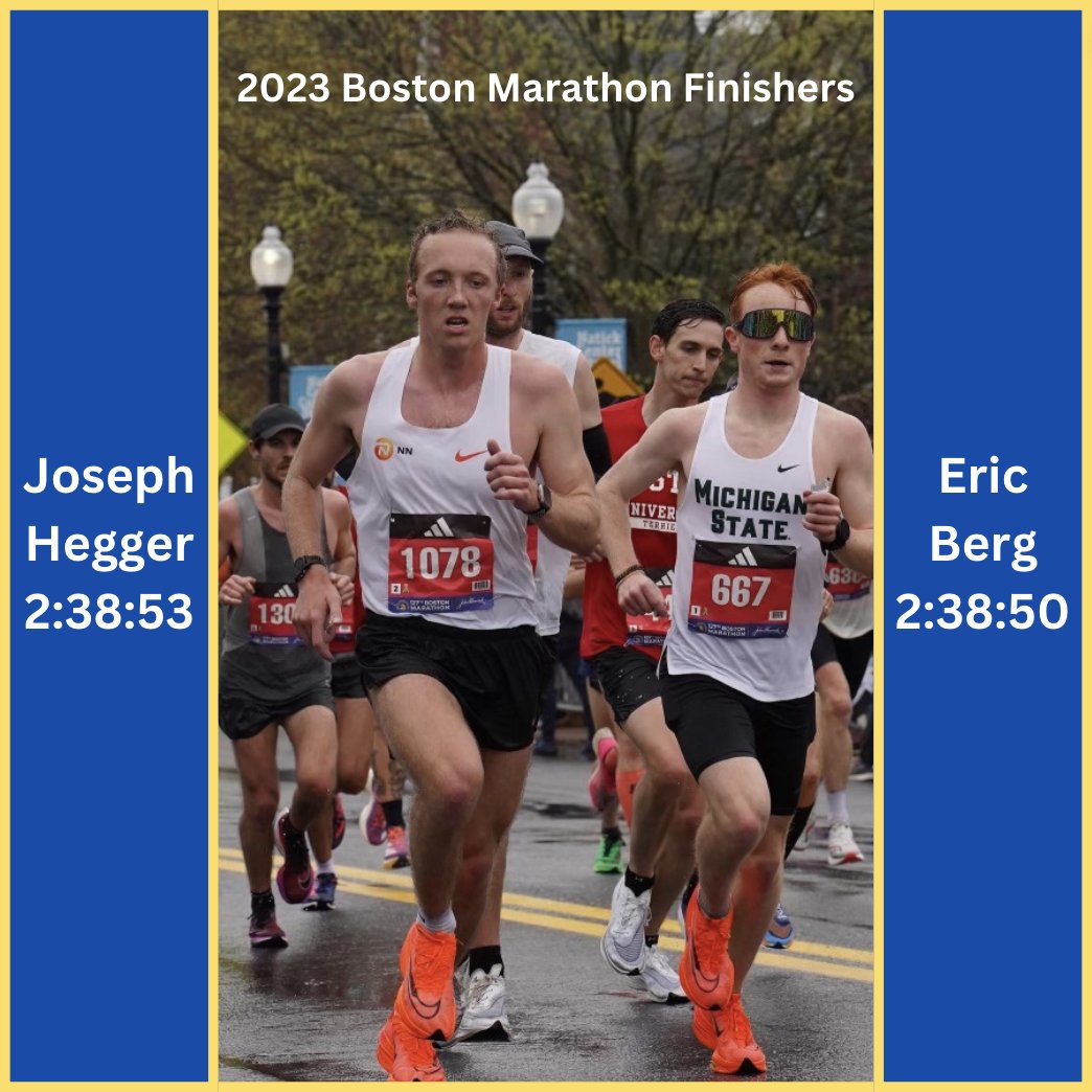 MSURC was out and representing at the 127th Boston Marathon!

Shoutout to MSURC alumni Joseph Hegger and MSURC apparel coordinator and distance training chair-elect Eric Berg, who both ran and finished the Boston Marathon yesterday.