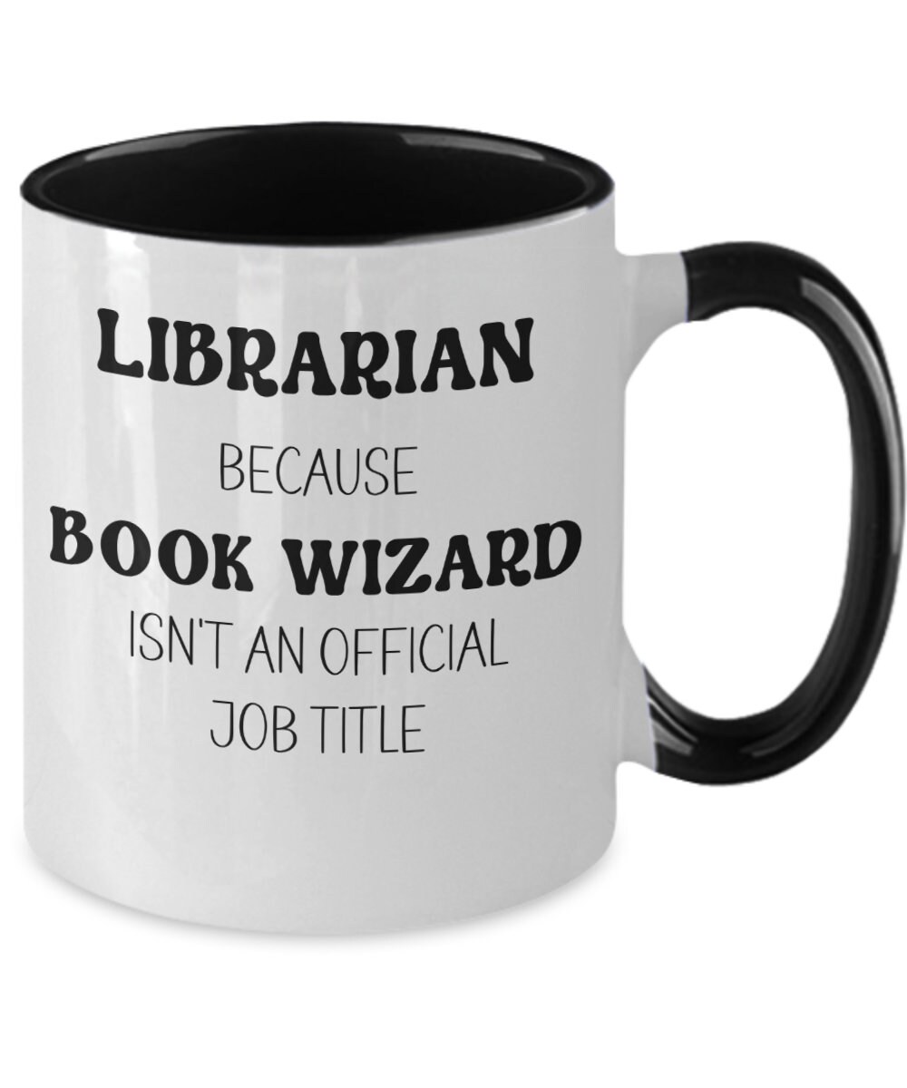 spread_fun's tweet photo. Fun librarian two toned coffee cup, librarian mug, librarian book wizard, library staff appreciation, school library, book lovers birthday https://t.co/3vTbwbDQ3c #backtoschool #yes #ceramic #no #humoroussaying #librarianmug #schoollibrary #bookloversbirthday #funnylib https://t.co/IE9hwP0CTT