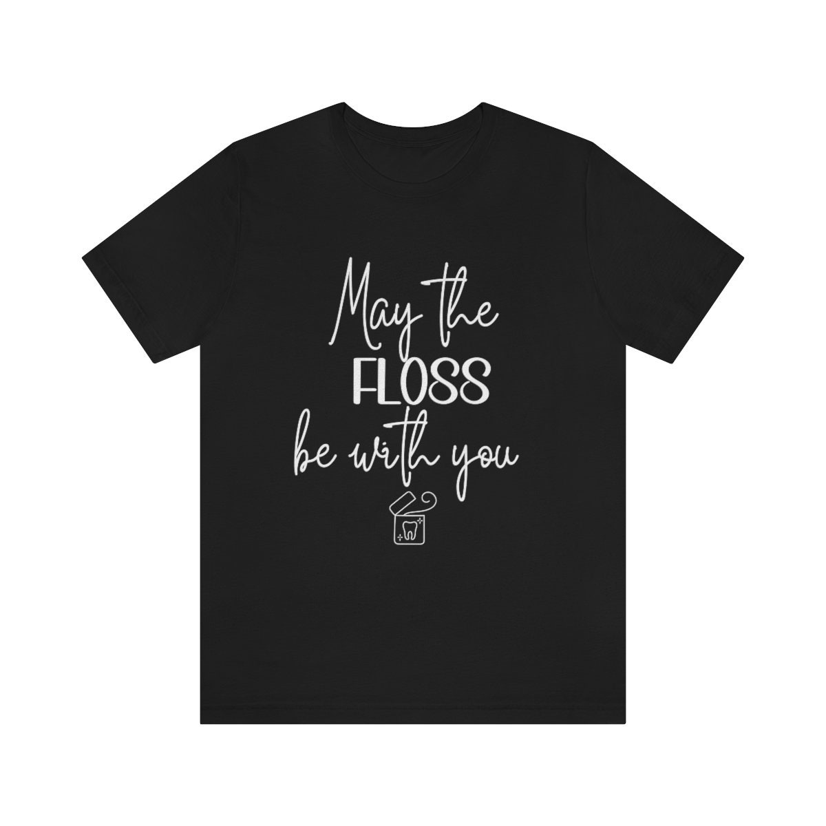 spread_fun's tweet photo. Funny Dentist Shirt, Dental Hygienist Gift, Unisex Jersey Short Sleeve Tee, Dental School Graduation Present, May the Floss Be With You Tee https://t.co/RU10TkVa4J #graduation #athletic #funnydentistshirt #dentalhygienist #hygienistgift #unisextee #jerseyshortsleeve #s https://t.co/mxoRqfRqVw