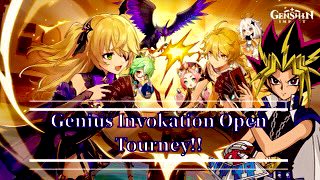 chasmophilliac's tweet photo. We’re hosting a #GenshinImpact #geniusinvokation open tournament!
Use !join on stream to enter the queue and prepare to DUEL!
With amazing guest hosts @mb_chris & @edddwwwwiiinnn
Stream time will be April 19th 7PM PST
#lgbtq #supportsmallstreamers #gaymer #twitchaffiliate https://t.co/p31zNEPh5o