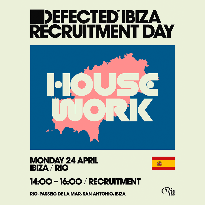 DefectedRecords's tweet photo. This month we’ll be hosting three registration sessions and mixers, on Sunday 23rd April in Dublin, which also includes a panel discussion on all things you need to know in Ibiza &amp; on Wednesday 26th April in Ibiza 🕺

All info can be found by clicking the link on the post 😉