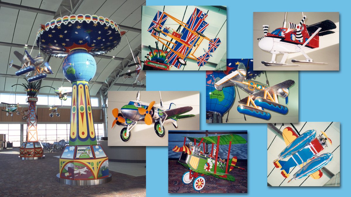 Know anyone who might want two giant wind up tin toys? After 20 years of entertaining the public at Calgary’s international airport I have been asked to decommission them this May. If a museum, mall or someone with a very big living room would want them please contact me.